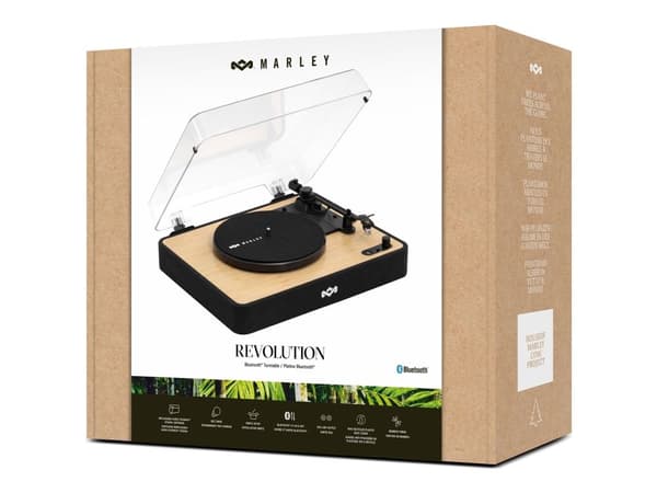 Marley Revolution platespiller. Svart