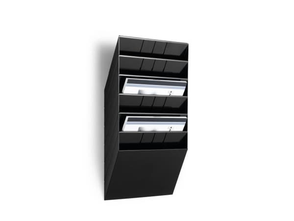 Brochurefremviser, DURABLE Flexiboxx 9785, 6 rum, A4 liggende, sort