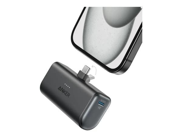 Anker Nano, 5000 mAh, 22,5 W, Sort