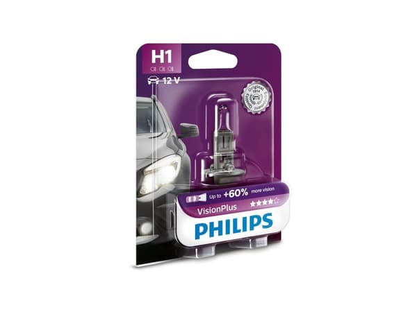Philips Visionplus H1 55W 12V - 1 stk.