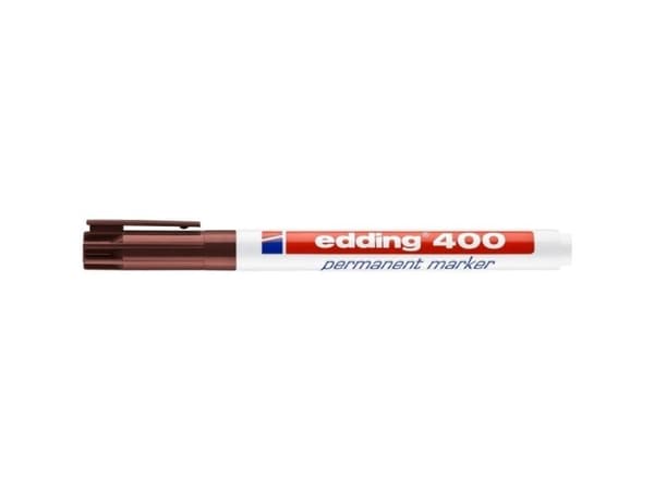 edding 400 - Markering - permanent - brun - 1 mm