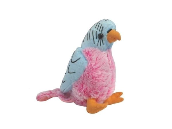Parrot-mascot blå 17 cm