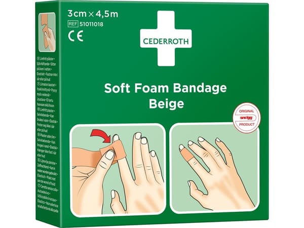 Cederroth Soft Foam-binda beige 3x450 cm