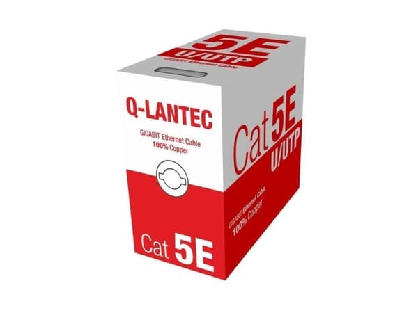 ALANTEC Q-LANTEC - Bulkkabel - 305 m - UTP - CAT 5e - solid - ljusgrå