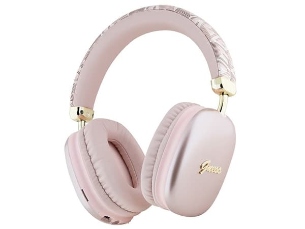 Guess Bluetooth-øretelefoner GUBHK1GCTCSP rosa/rosa Gcube Metallic Script Logo