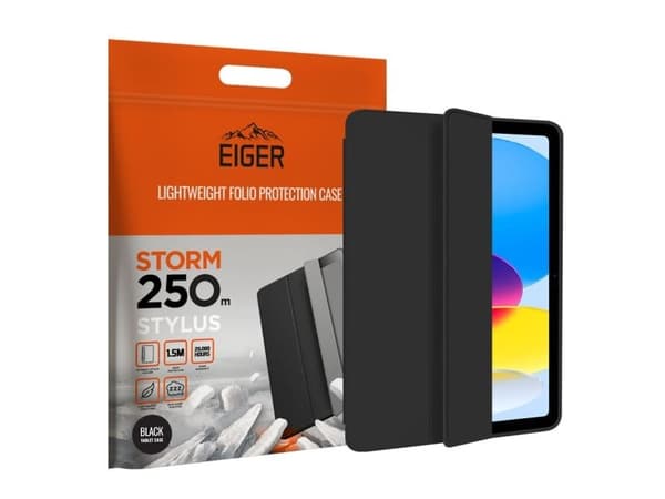 Eiger Storm Stylus 250m Case iPad 10.9 (2022) musta