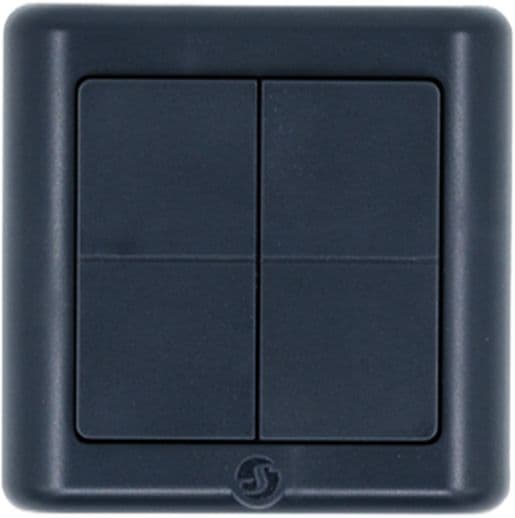 Shelly BLU Wall Switch 4 ZB DK - Charcoal Gray