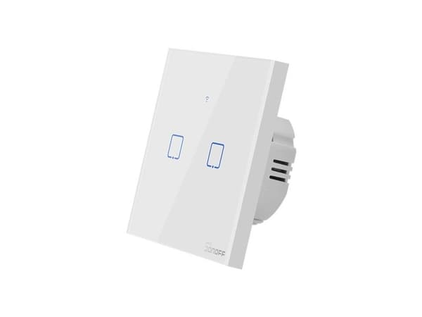 Smart switch WiFi + RF 433 Sonoff T1 EU TX – 2 kanaler