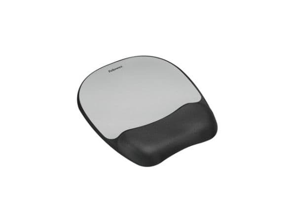 Fellowes Memory Foam - Musematte med håndleddsstøtte - sølv