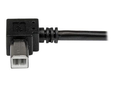 StarTech.com 1m USB 2.0 A to Right Angle B Cable Cord - 1 m USB Printer Cable - Right Angle USB B Cable - 1x USB A (M), 1x USB B (M) (USBAB1MR) - U...