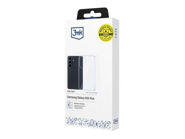 3mk Clear Case for Samsung Galaxy S26+ - transparent