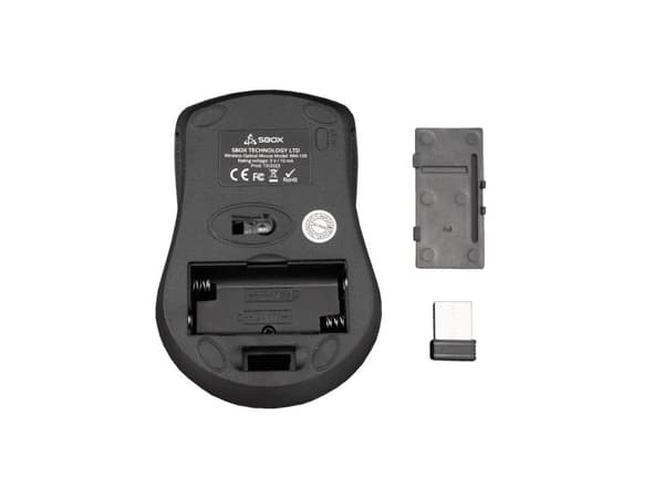 SBOX WM-109R, Optisk, USB Type-A, 1000 DPI, Rød