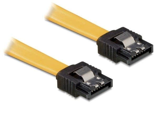 DeLOCK 0.2m SATA Cable, 0,2 m, Keltainen