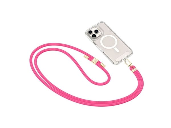 Tech-Protect C7S rope crossbody-rem hot pink/guld