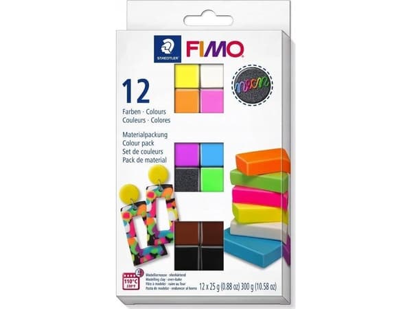Fimo Mod.masse Effect Neon-set 12 st retail