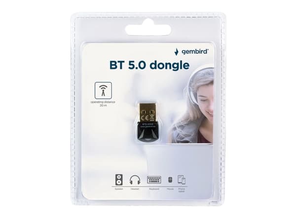 Gembird BTD-MINI6 - Nettverksadapter - USB 2.0 - Bluetooth 5.0 - Klasse 2