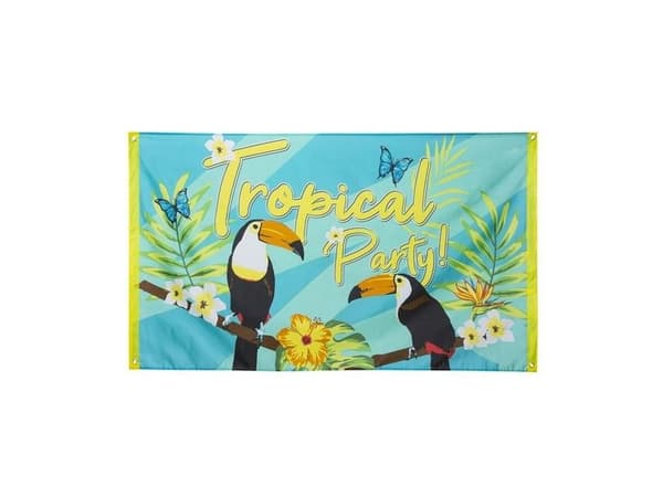 Tropical party flag