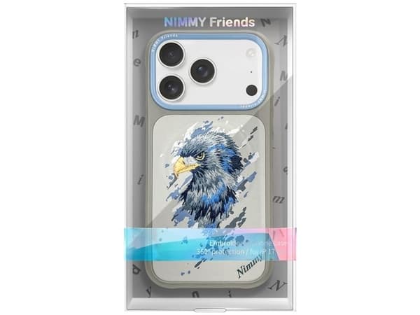 Nimmy Eagle MagSafe-fodral för iPhone 17 Pro grå