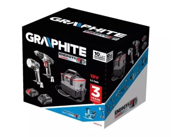 Batteridrivet verktygssats 18V GRAPHITE 58G016