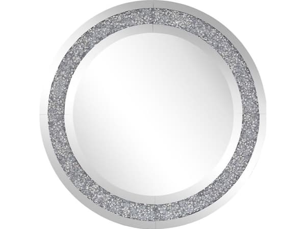 Shumee Rund väggspegel 70 cm silver ERBRAY