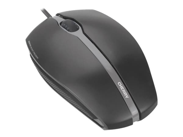 CHERRY GENTIX SILENT - Mus - optisk - 3 knapper - kablet - USB - svart