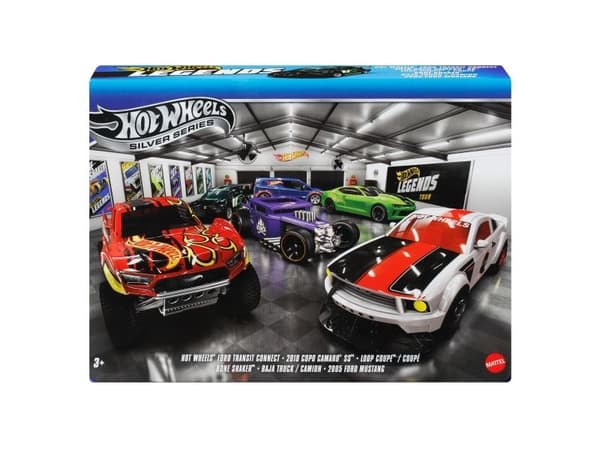 Hot Wheels SILVER SERIES Legends Vehicle Multi-Pack, Fordonsset, 3 År, Plast, Multifärg