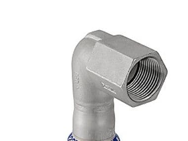GEBERIT Overgangsvinkel 90 grader rustfri 15 mm-1/2" muffe / muffe mapress