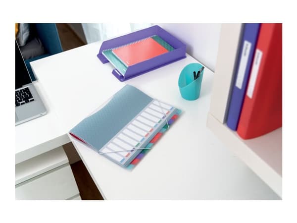 Sorteringsmappe Esselte Colour'Ice 12-delt A4 (karton/12 stk.)