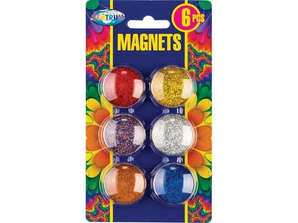 Centrum magneter 30 mm Glitter 88804 6 st