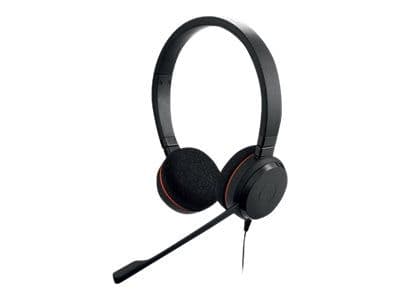 Jabra Evolve 20 MS stereo - Hodesett - on-ear - kablet - USB-C - lydisolerende