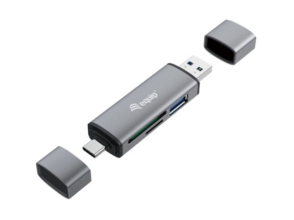 Kortläsare Equip USB 3.0 + USB-C för SD/MicroSD