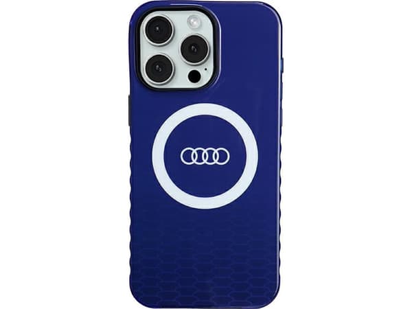 Audi IML Big Logo MagSafe-deksel til iPhone 15 Pro Max - blå