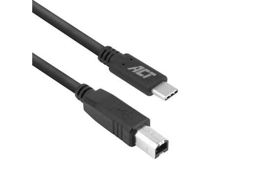 ACT USB 2.0-kabel, USB-C til USB-B, 1,8 meter (SB0013)