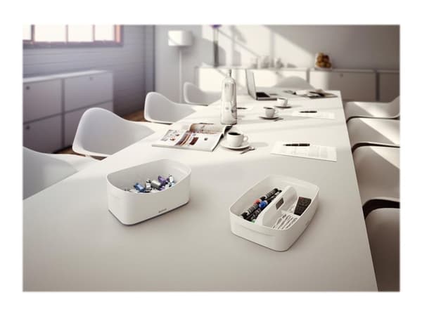 Leitz MyBox - Lagringsboxfack - 3 utrymmen - vit