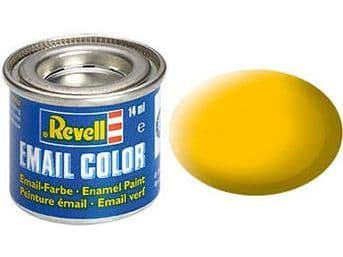 Emaljemaling 14 ml gul matt