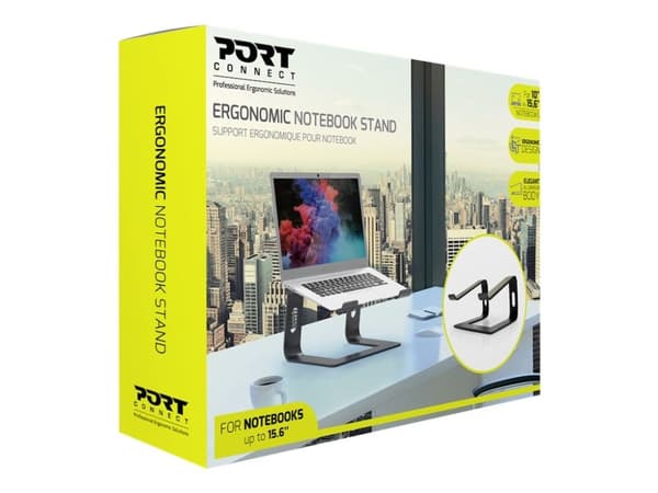 PORT Connect ERGONOMIC NOTEBOOK STAND - Notebookstativ - 10" - 15.6"
