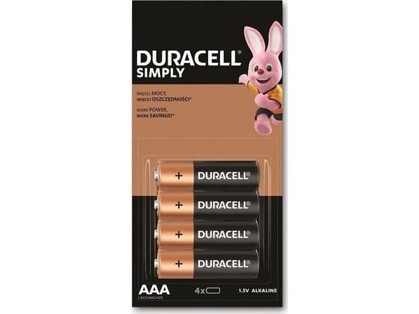 Duracell AAA / R03-batteri 4 st