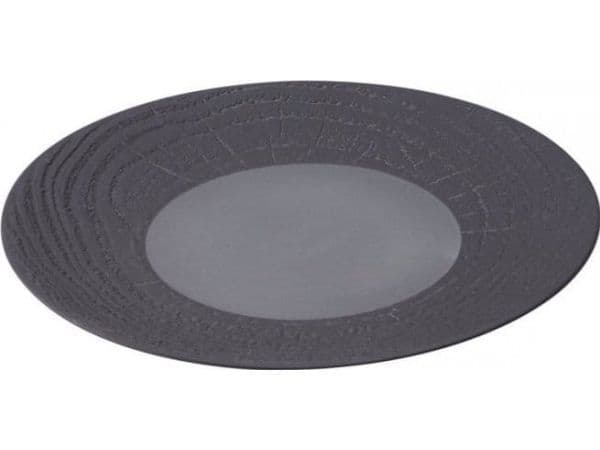 Revol Arborescence flat tallerken 28 cm sort