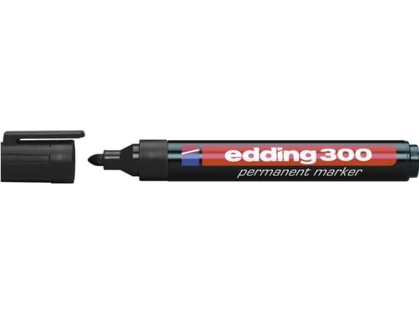 edding 300 - Markør - permanent - svart - 1.5-3 mm