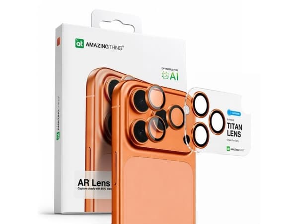 iPhone 17 AR-linsglas iPhone 17 Pro / Pro Max Titan Orange