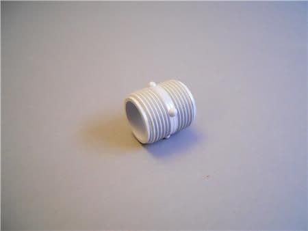 Brystnippel plast 3/4" grå