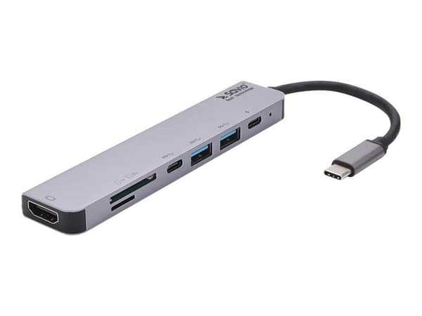 SAVIO AK-47 - Dokkingstasjon - USB-C - HDMI