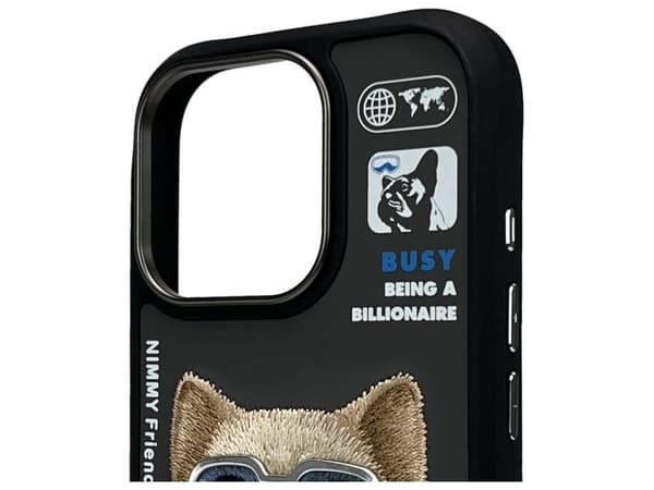 Nimmy Cool&amp;Cute 2.0 Dog Case for iPhone 16 Pro Max - Black