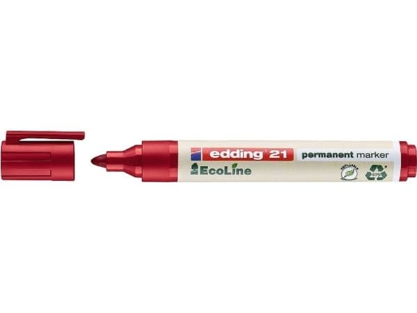 Permanent markeringspenna edding EcoLine 21, röd