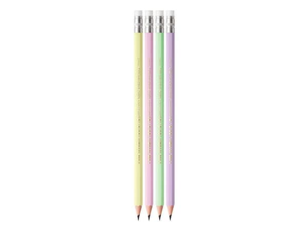 BIC Evolution, HB, Grön, Rosa, Lila, Gul, Hexagonal, 53 mm, 18 mm, 181 mm