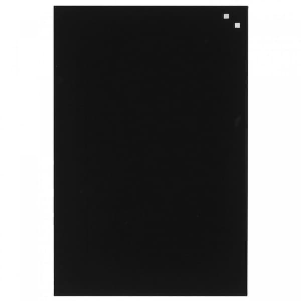 Magnetisk glastavle 40 x 60 cm sort