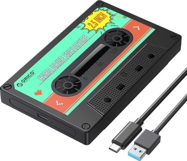 ORICO SSD/HDD-innfatning 2,5" SATA til USB-C 6GBPS TAPE