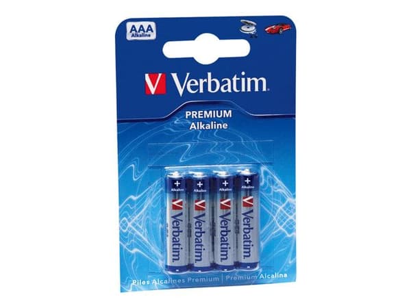 Verbatim - Batteri 4 x AAA - Alkalisk