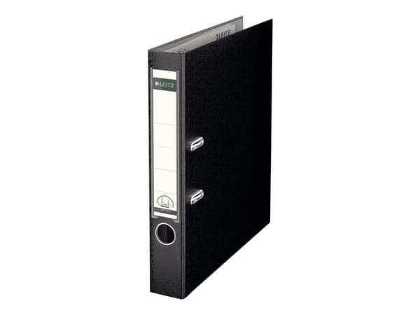 Brevordner Leitz 180° PP A4 50mm sort - (10 stk.)