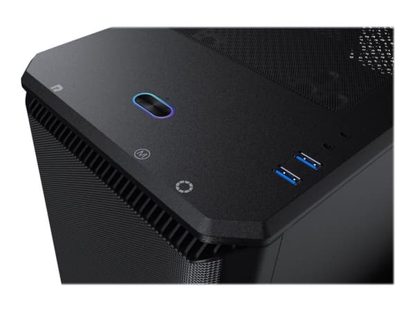 Phanteks Eclipse P400A - Tower - ATX - sidepanel med vindu (herdet glass) - ingen strømforsyning - svart - USB/lyd